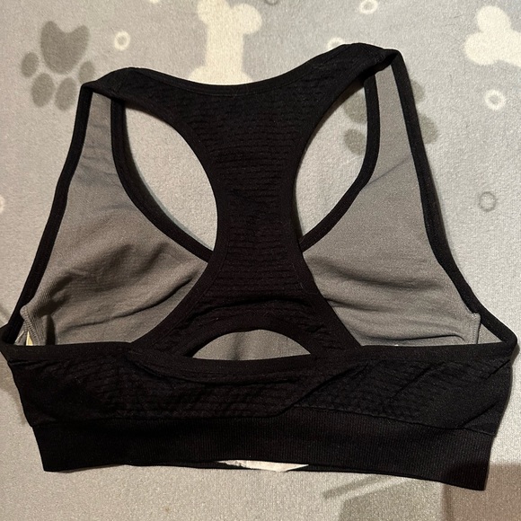 High impact padded sports bra - black - sz S/M - Picture 2 of 4